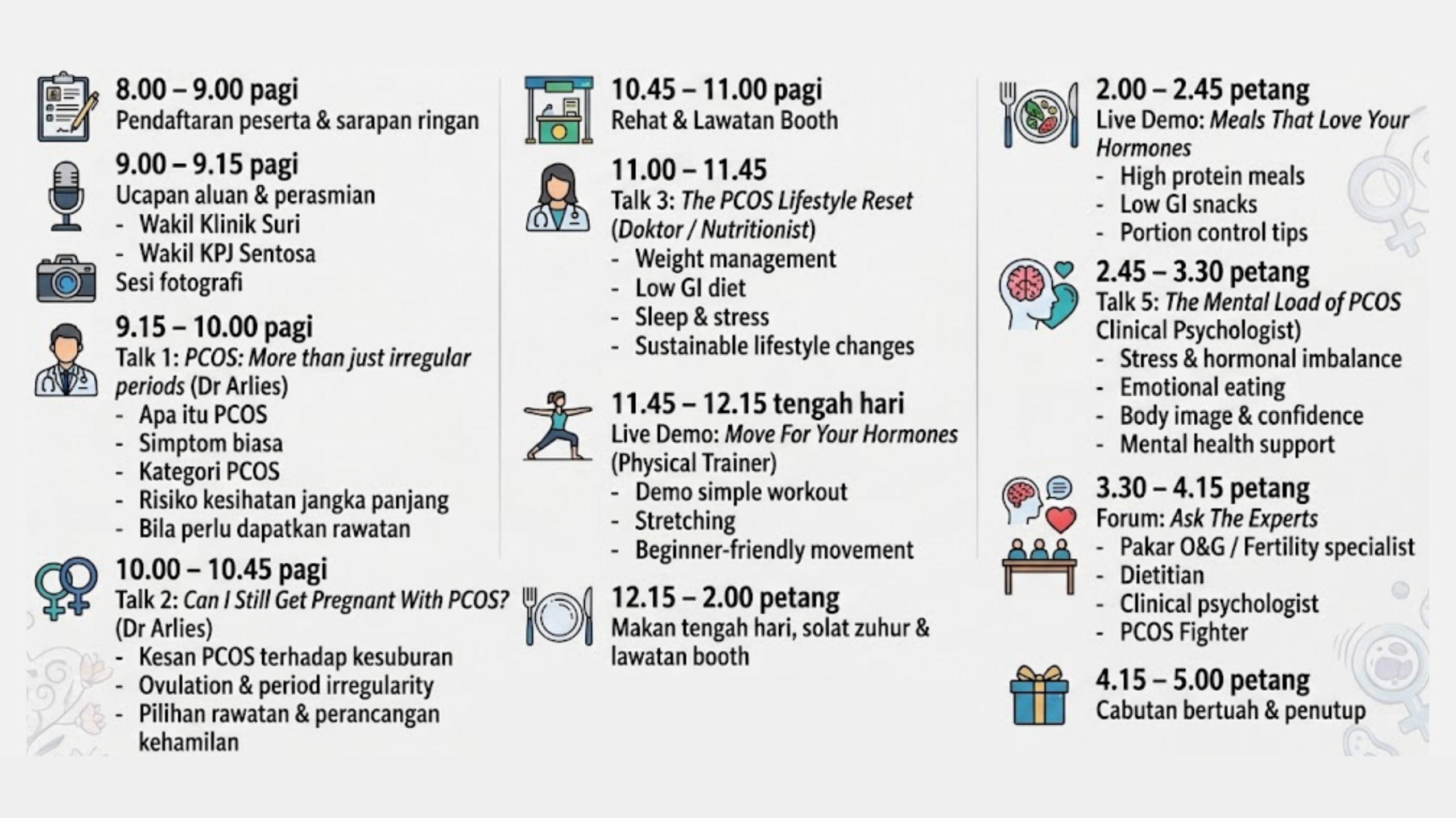 Tentatif Program Glow Beyond PMOS